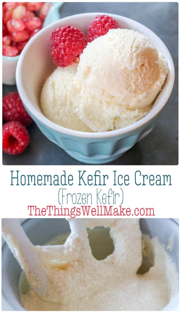 Homemade Kefir Ice Cream (Frozen Kefir) Oh, The Things We'll Make!