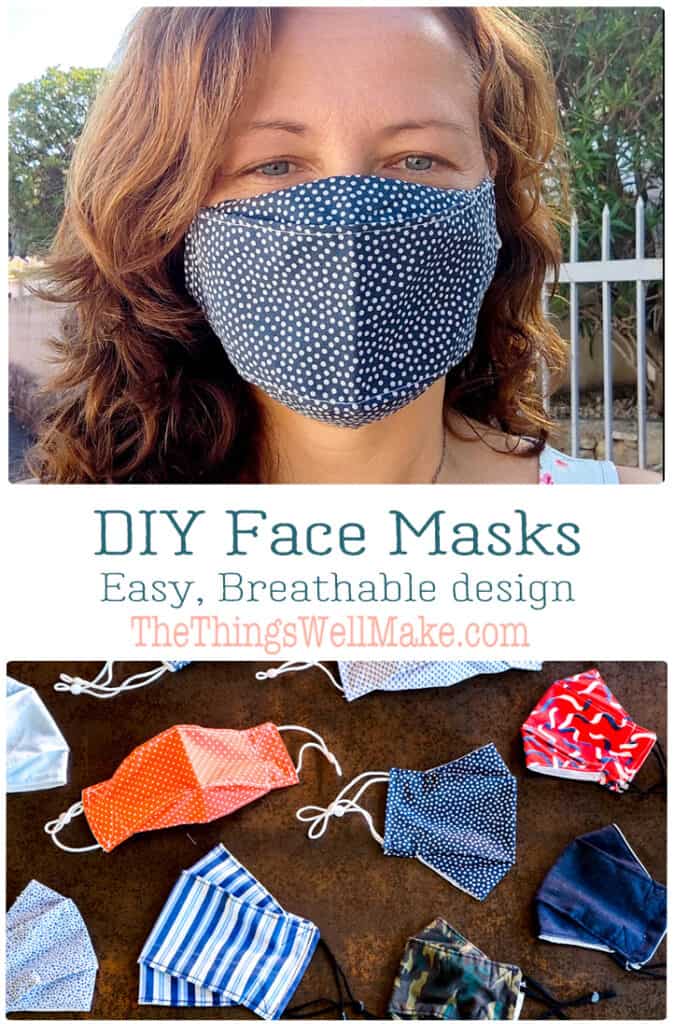 Forced to wear a mask? Most face masks are uncomfortable and make it difficult to breathe. These are the most comfortable, breathable mask patterns that I have found after testing out many models. #facemask #sewingtutorials