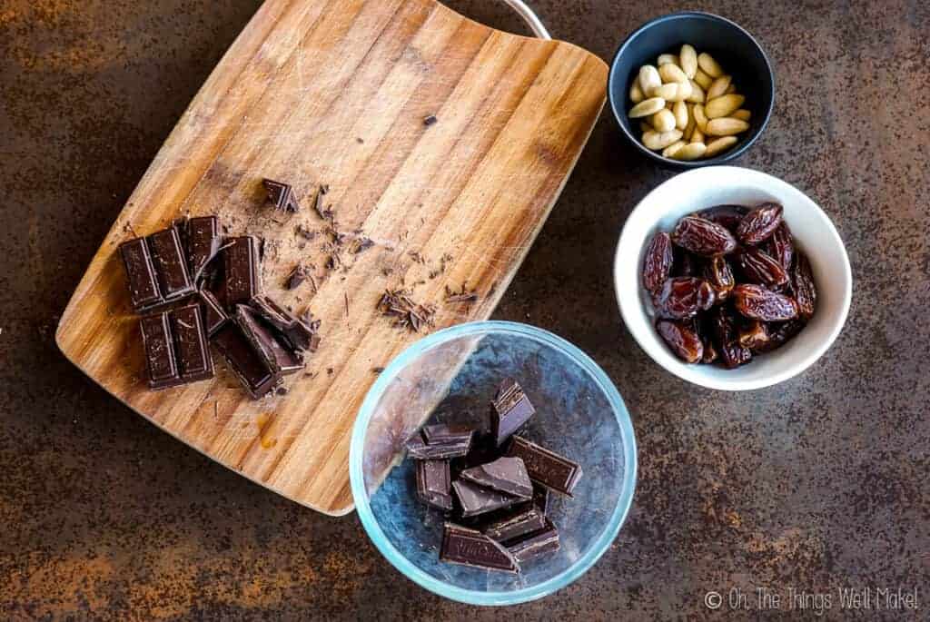 Chocolate Dates with Almonds Oh, The Things We'll Make!