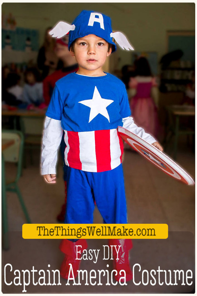 Homemade Captain America Costume Oh The Things We Ll Make - Captain America Cosplay Diy