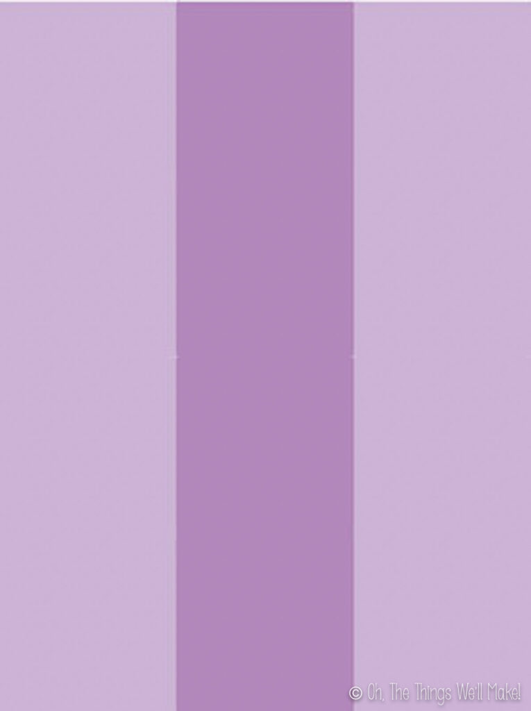 Rectangle with 3 stripes of two shades of violet for enderman eyes