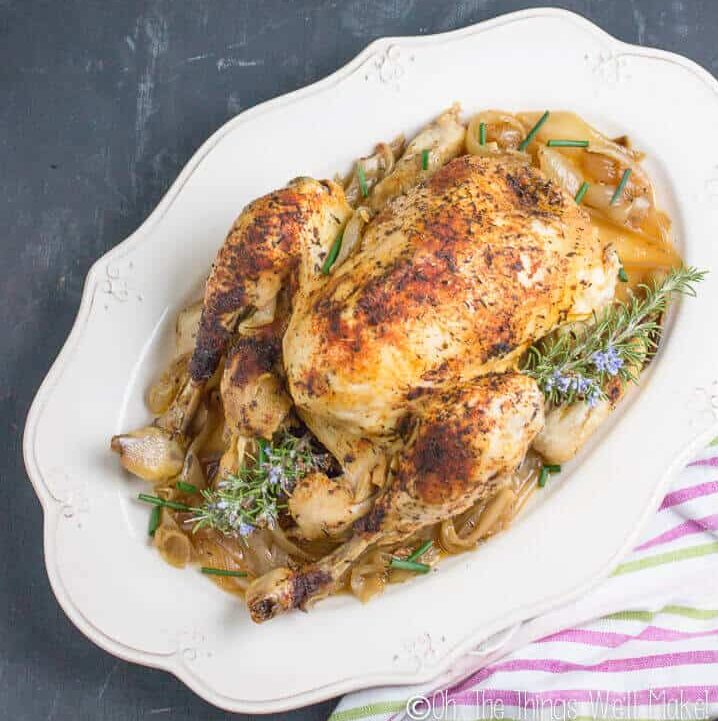 Simple and with little prep time, this easy, slow cooker whole chicken recipe is great for busy evenings.