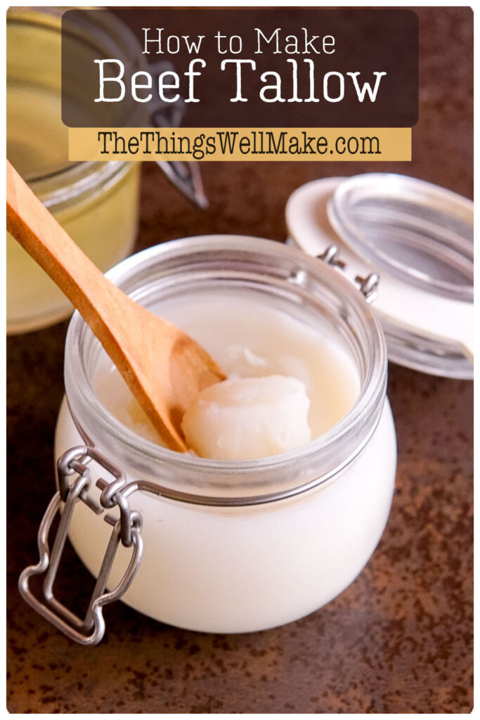Perfect for cooking, soapmaking, and skincare, beef tallow is a super versatile fat that is healthy and nourishing. And, it's simple to make at home. #tallow #render #fats