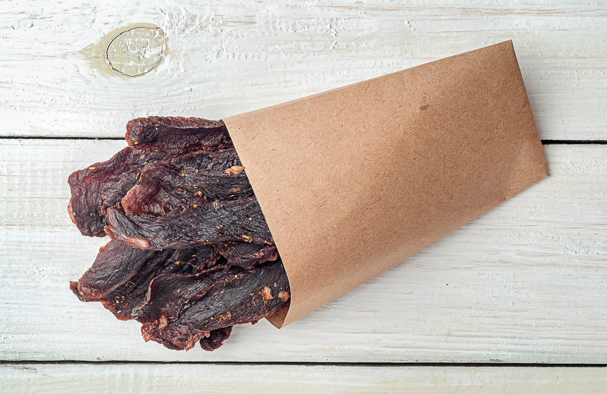 beef jerky in a bag